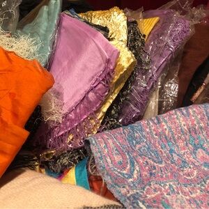 Colorful Assorted Scarves - Bundle of 10 Sarves